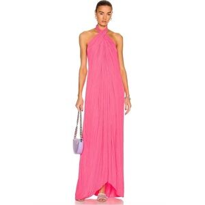 A.L.C neon hot Pink pleated dress NWT